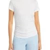 Deals ⌛ Theory 👩 Womens Pima Cotton Ruched T-Shirt 👍