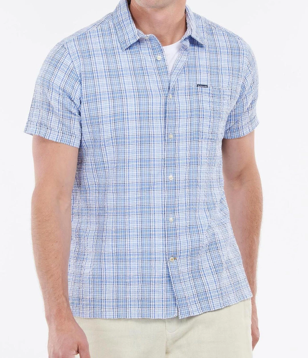 Hot Sale π₯° Barbour Men'S Deanhill Short Sleeve βοΈ Summer π Shirt in Blue π 1 Hot Sale π₯° Barbour Men'S Deanhill Short Sleeve βοΈ Summer π Shirt in Blue π