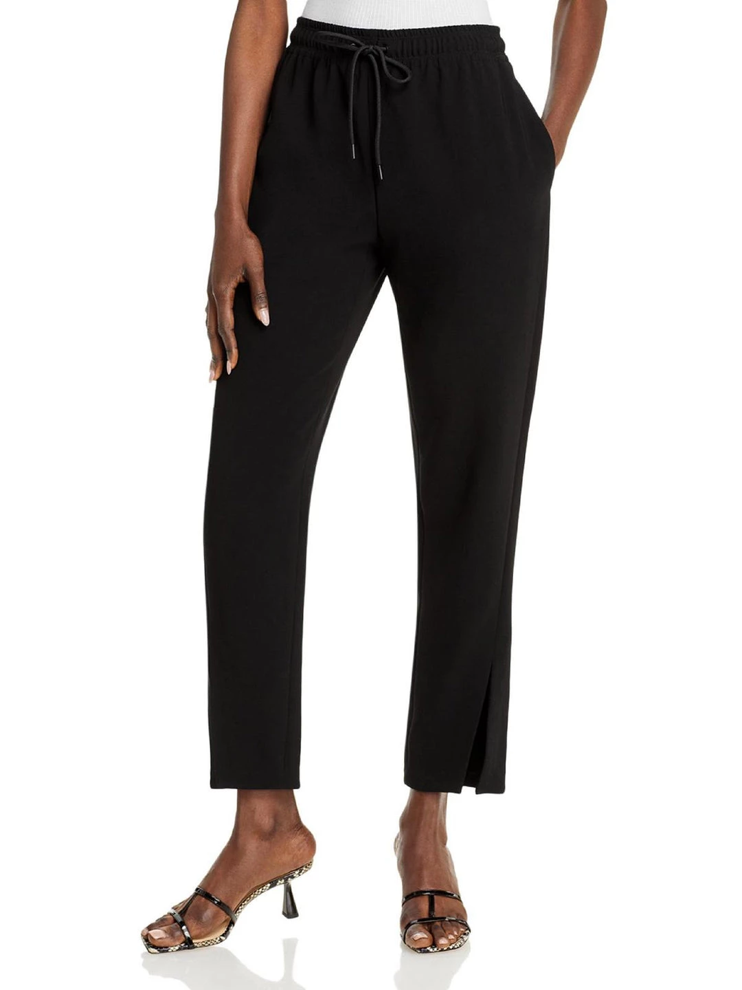 Best Sale π Theory π© Womens Crepe Side Slit Jogger Pants π 1 Best Sale π Theory π© Womens Crepe Side Slit Jogger Pants π