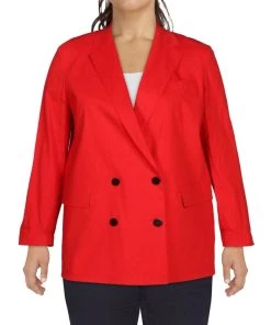 Coupon 🤩 Theory Piazza 👩 Womens Linen Blend Office Two-Button Blazer 🎁