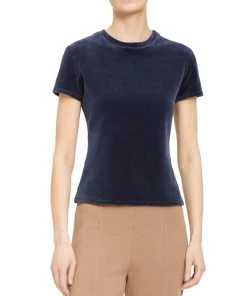 Cheap 🥰 Theory 👩 Womens Velvet Fitted T-Shirt 🔔