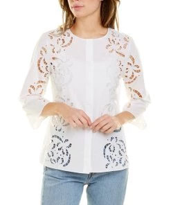Best reviews of βοΈ women Theory Embroidered Poplin π Shirt β