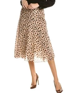 Deals 😍 women Theory Asymmetric Silk 👗 Skirt ✨