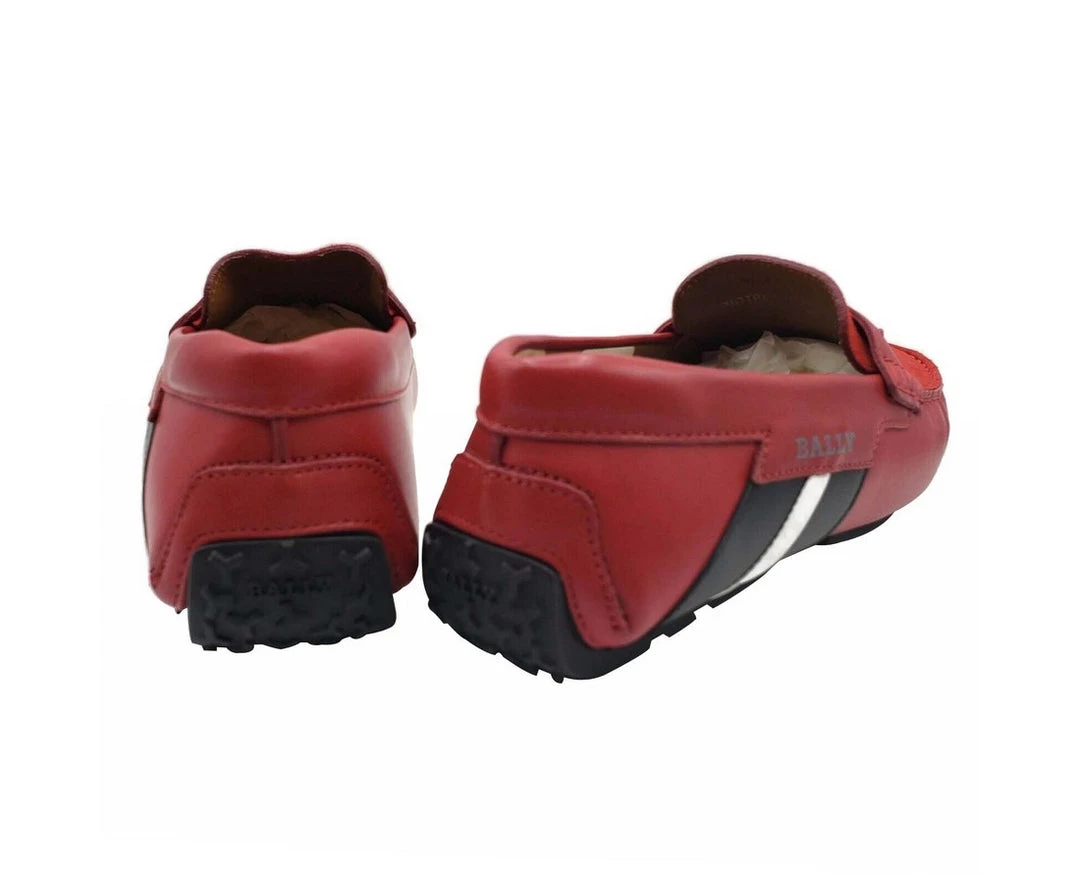 Discount π Bally Men's Piotre Leather / Suede With / Web Logo Slip On Loafer π Shoes π― 5 Discount π Bally Men's Piotre Leather / Suede With / Web Logo Slip On Loafer π Shoes π― - Image 5