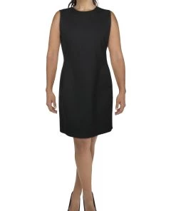 Wholesale 🤩 Theory Core Scuba 👩 Womens Fitted Sleeveless Wear to Work 👗 Dress 👍