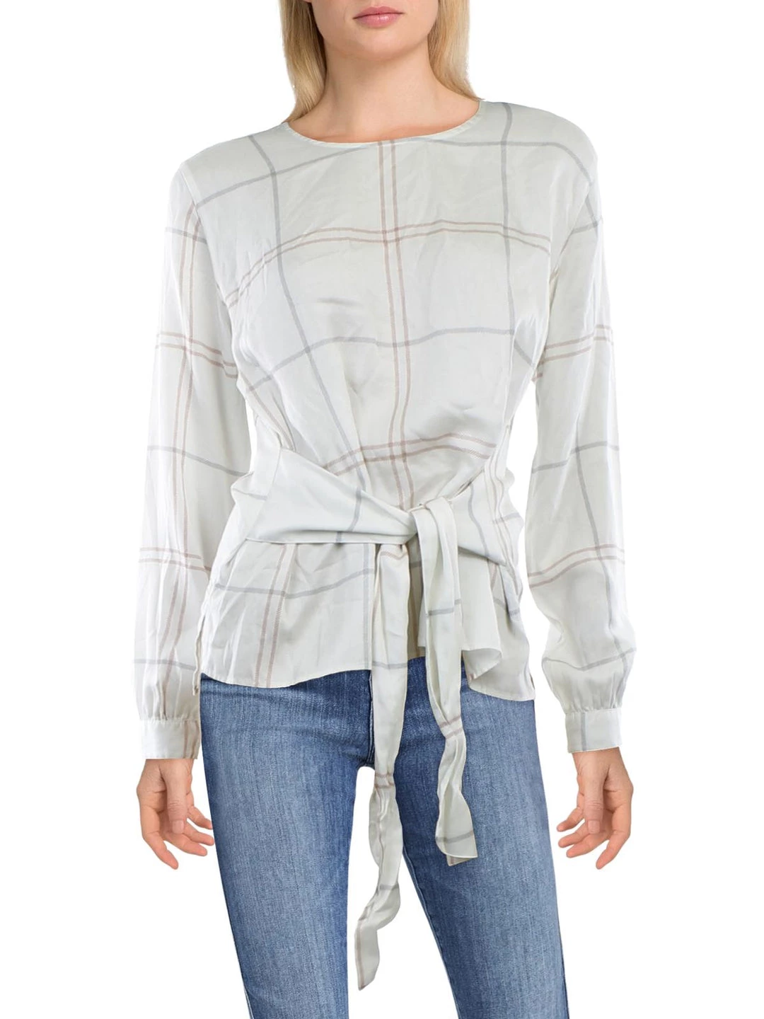 Hot Sale π― Barbour Balmory π© Womens Plaid Tie Front Pullover Top π₯ 1 Hot Sale π― Barbour Balmory π© Womens Plaid Tie Front Pullover Top π₯