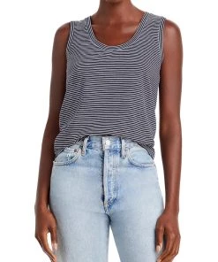 Flash Sale 💯 Theory 👩 Womens Scoop Neck Striped Tank Top 😍