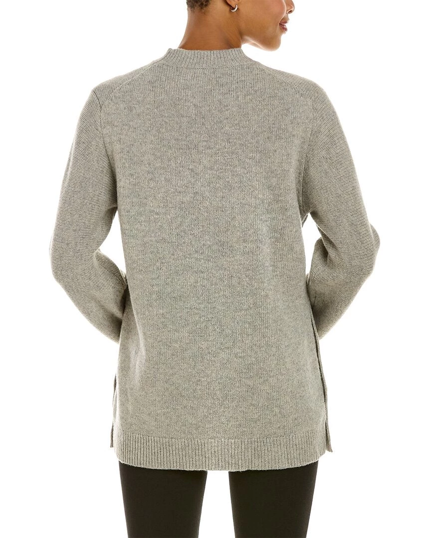 Buy π women Theory Button Wool & Cashmere-Blend Tunic π 2 Buy π women Theory Button Wool & Cashmere-Blend Tunic π - Image 2