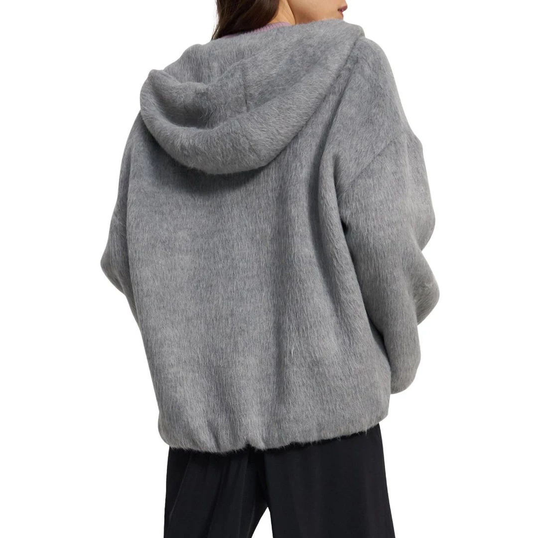 Cheap 𧨠Theory π© Womens Wool Faux Fur Zip Hoodie π 2 Cheap 𧨠Theory π© Womens Wool Faux Fur Zip Hoodie π - Image 2