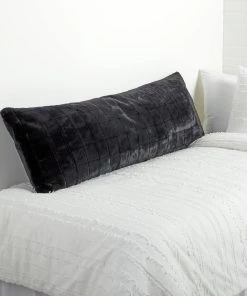 Flash Sale 💯 Dormify Quilted Faux Fur Body Pillow Cover - 20″x54″ 🤩