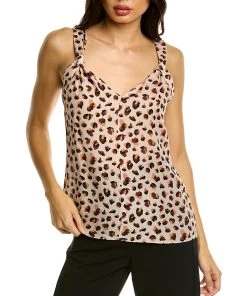 Budget π women Theory Draped Leo Silk Top π