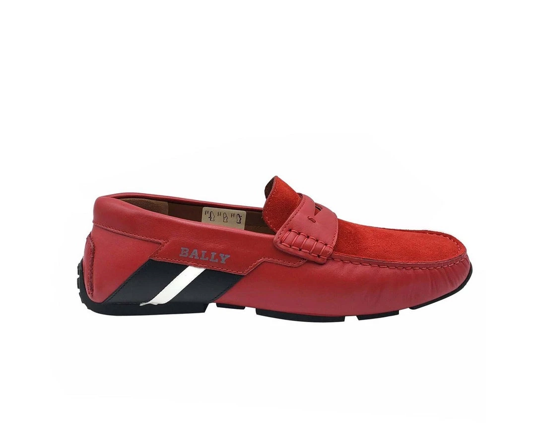 Discount π Bally Men's Piotre Leather / Suede With / Web Logo Slip On Loafer π Shoes π― 6 Discount π Bally Men's Piotre Leather / Suede With / Web Logo Slip On Loafer π Shoes π― - Image 6