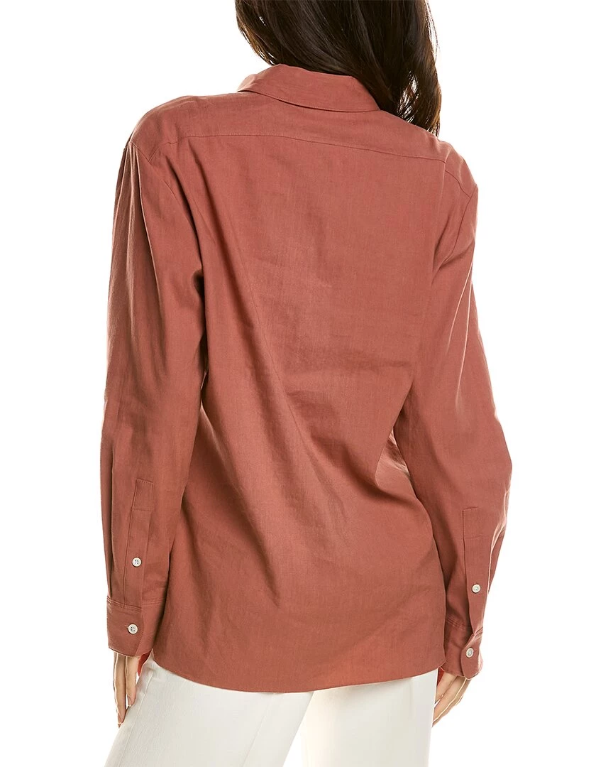 Top 10 π women Theory Classic Menswear Linen-Blend π Shirt 𧨠2 Top 10 π women Theory Classic Menswear Linen-Blend π Shirt 𧨠- Image 2