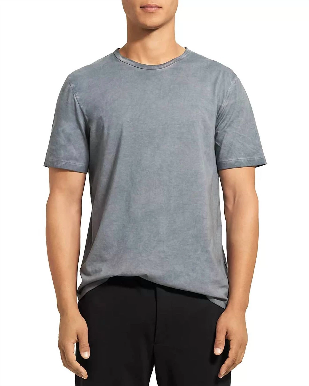 Promo π Theory Men'S Cold Dye Precise Tee in Dark Stratus β€οΈ 1 Promo π Theory Men'S Cold Dye Precise Tee in Dark Stratus β€οΈ