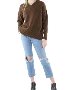 Hot Sale π€© Barbour Katherine π© Womens V-Neck Wool Blend Pullover Sweater π