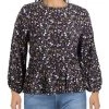Best deal 🎉 Barbour Amelda 👩 Womens Crewneck Floral Peplum Top 👍