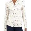New ❤️ Barbour 👩 Womens Floral-Print Button-Down Blouse ❤️