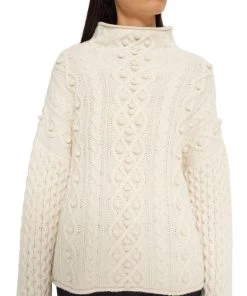 Best deal 🛒 Theory 👩 Womens Wool Blend Mixed Knit Turtleneck Sweater 😉