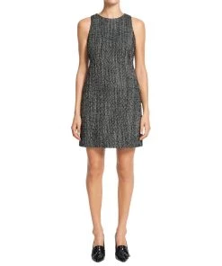 Promo ✔️ Theory 👩 Womens Tweed Short Wear to Work 👗 Dress 🤩