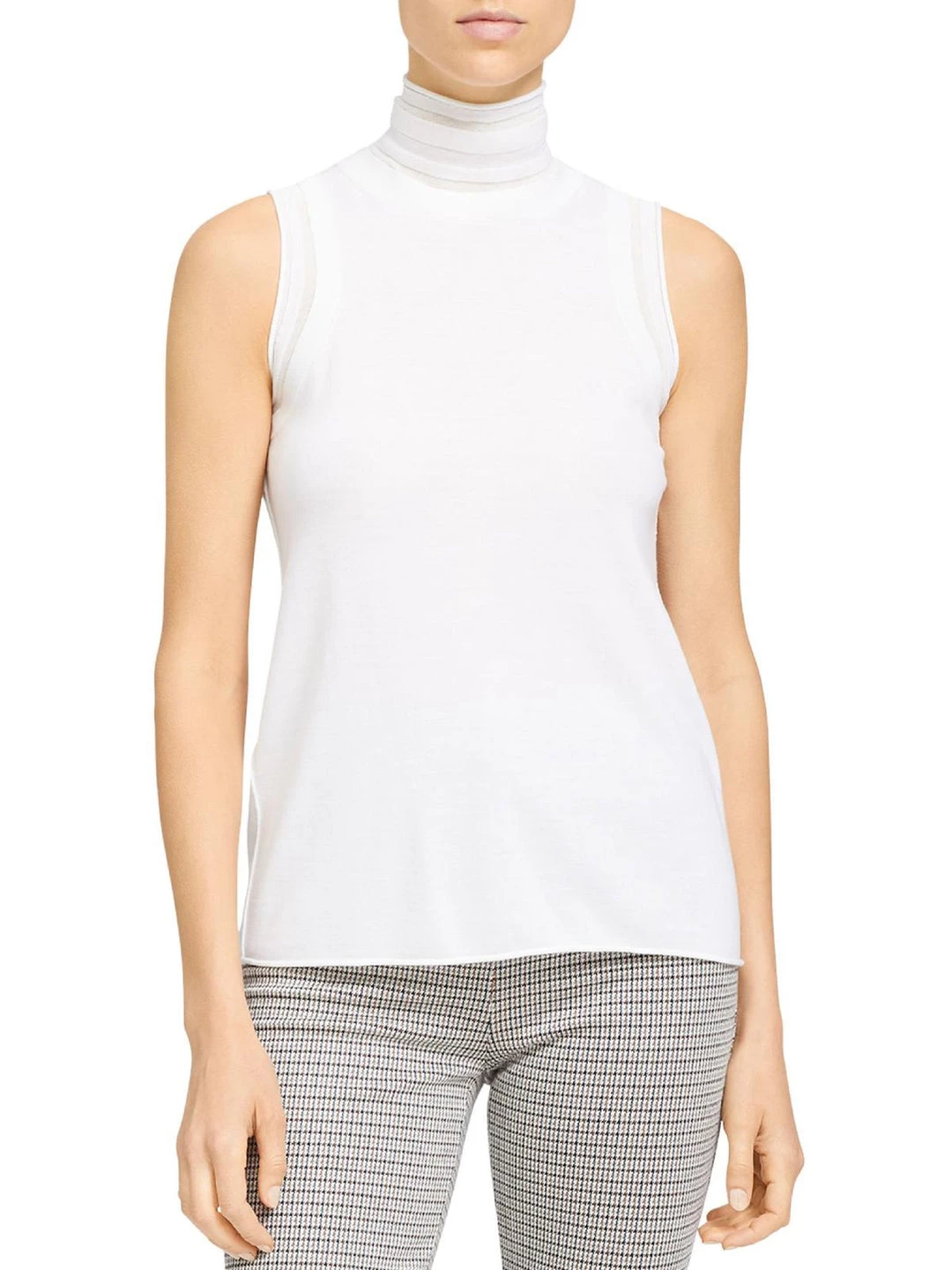 Discount π₯ Theory Regal Wool π© Womens Wool Blend Sleeveless Turtleneck Top π 1 Discount π₯ Theory Regal Wool π© Womens Wool Blend Sleeveless Turtleneck Top π