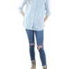 Budget 🎉 Barbour Foxton 👩 Womens Striped Cuffed Sleeves Button-Down Top 👏
