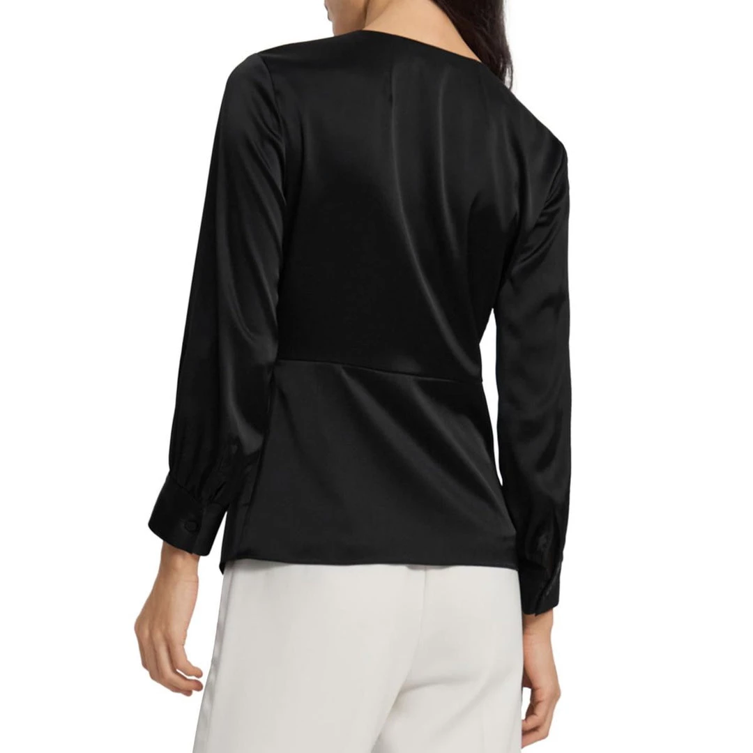 Hot Sale π₯° Theory π© Womens Satin Twist Front Blouse π 2 Hot Sale π₯° Theory π© Womens Satin Twist Front Blouse π - Image 2