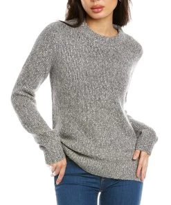 Buy 😍 women Theory Speckled Alpaca-Blend Crewneck Sweater ✔️
