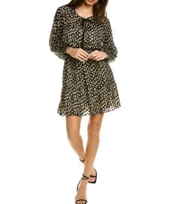 Best deal 𧨠women Theory Satin Burnout Silk-Blend Mini π Dress π―