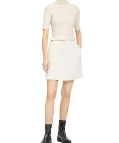 Flash Sale π Theory Belle π© Womens Wool Blend Tweed Sweaterdress β€οΈ