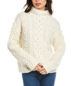 Top 10 ✨ women Theory Mixed Cable Wool & Cashmere-Blend Sweater 🔔