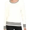 Flash Sale 👏 Barbour Melita 👩 Womens Cable Knit Striped Pullover Sweater 💯