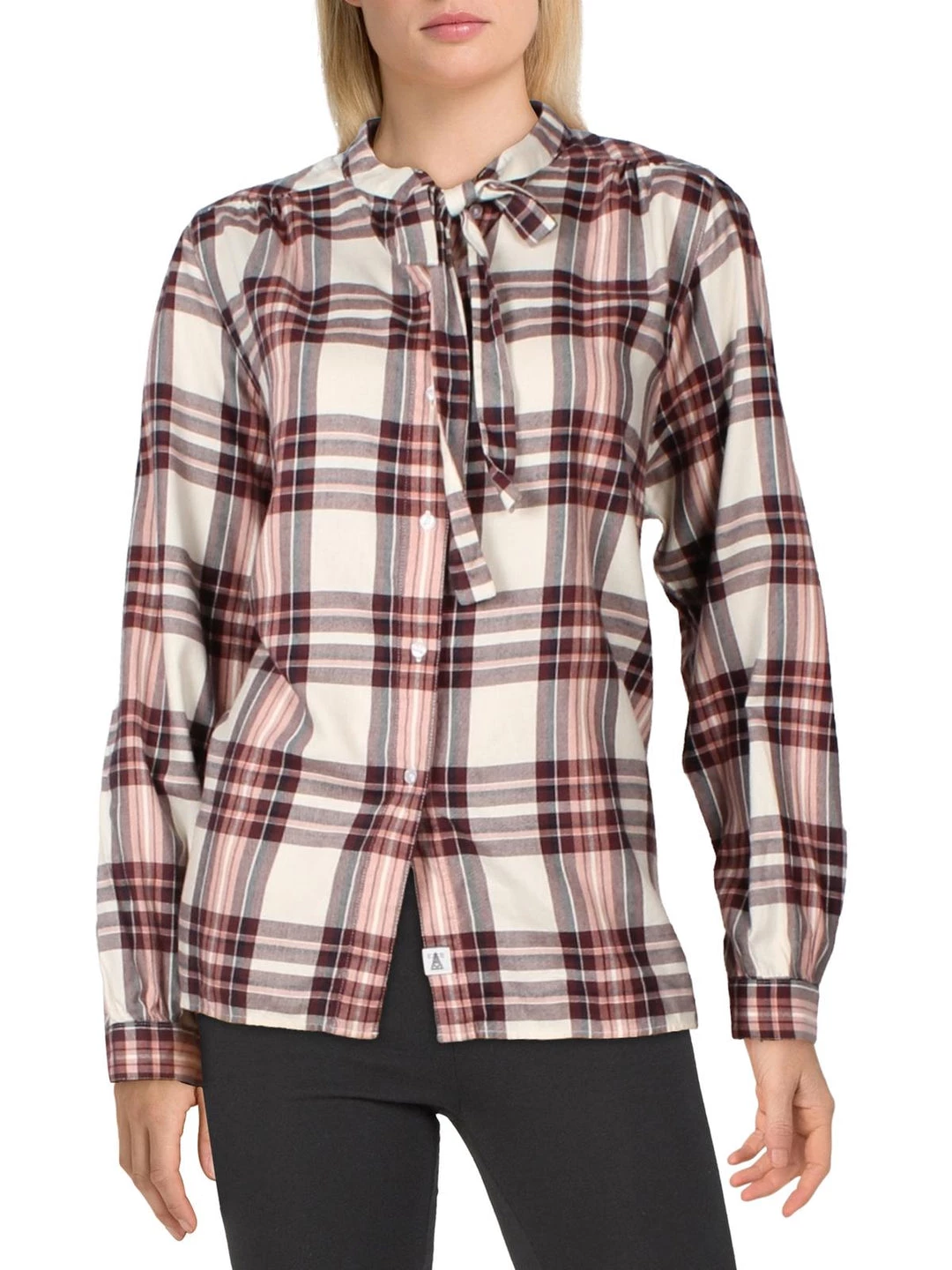 Flash Sale π Barbour Millcross π© Womens Puff Sleeve Tie-Neck Button-Down Top π 1 Flash Sale π Barbour Millcross π© Womens Puff Sleeve Tie-Neck Button-Down Top π