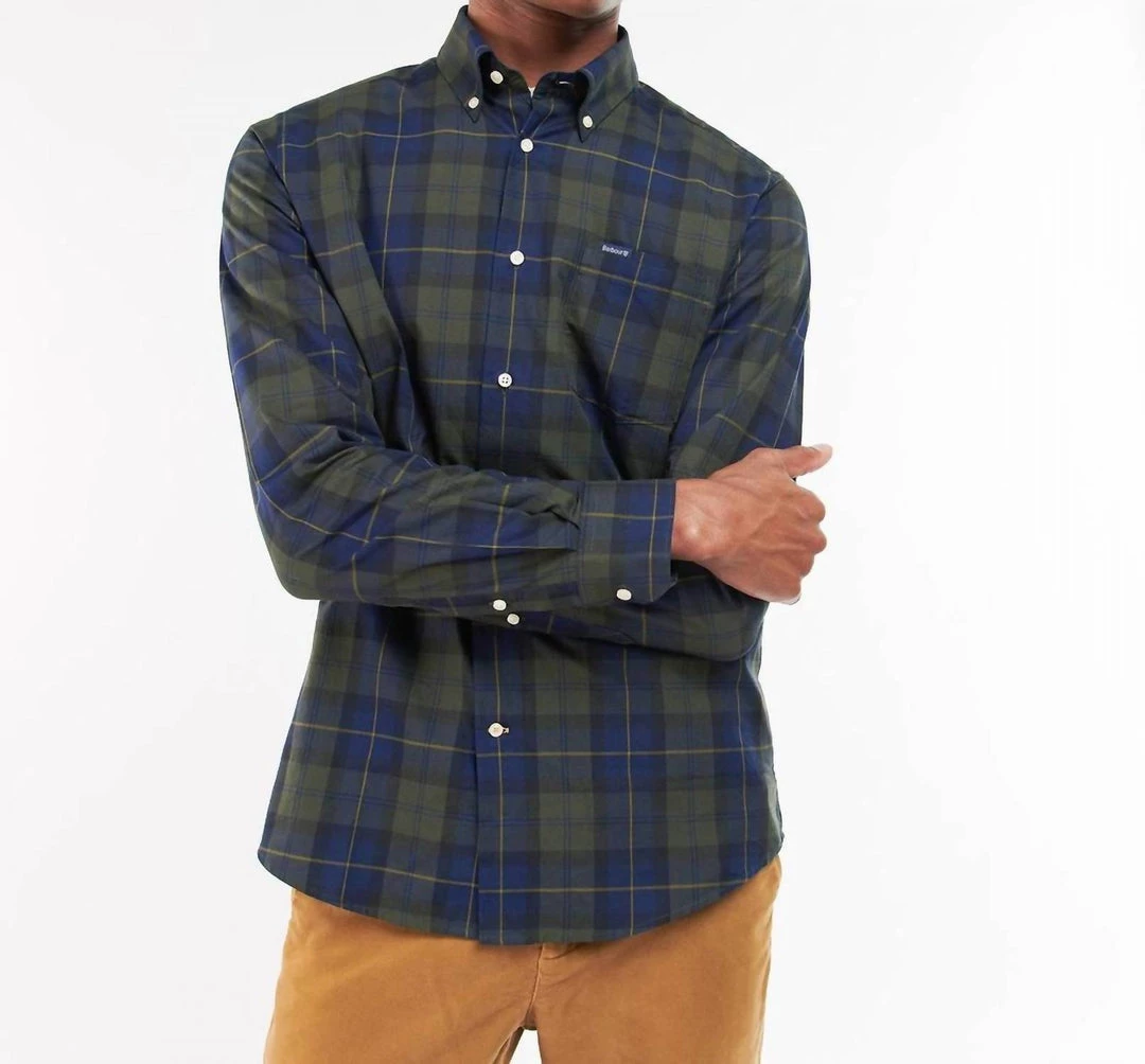 Best deal π₯ Barbour men Wetheram Tailored π Shirt in Olive Night π 1 Best deal π₯ Barbour men Wetheram Tailored π Shirt in Olive Night π