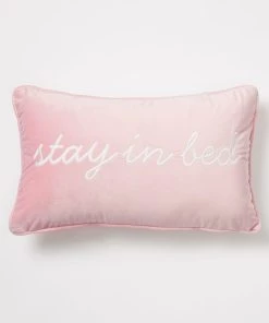 Best Sale ❤️ Dormify Stay In Bed Velvet Lumbar Pillow Cover - 12″x20″ ✔️