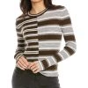 Coupon 🌟 women Theory Striped Wool Sweater ⌛