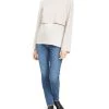 Buy 🤩 Theory 👩 Womens Mixed Media Layered Pullover Top 🤩