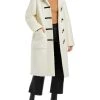 Cheap 😉 Theory Dawson 👩 Womens Faux Shearling Lightweight Long 🧥 Coat 🥰