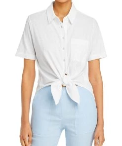 Deals 😀 Theory Petites Hekanina 👩 Womens Tie Front Collar Button-Down Top 👏 -Dormify Decor Store 7d0551d695a0464480683928710dab4f 1080x