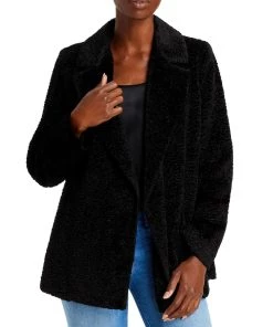 Hot Sale 😀 Theory Clairene 👩 Womens Faux Fur Open Front 🔥