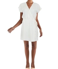 Brand new 👍 Theory Rosina 👩 Womens Crepe Tie Front Romper 💯