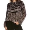 Outlet 🎁 women Theory Chevron Wool & Cashmere-Blend Sweater ⌛