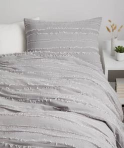 Coupon 😍 Dormify Juliette Eyelash Fringe Comforter and Sham Set 🥰
