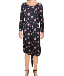 Outlet 👏 Barbour Newbury 👩 Womens Floral Knee Length T-Shirt 👗 Dress 🔥