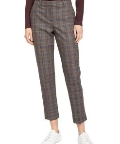 New ⭐ Theory 👩 Womens Wool Plaid Cropped Pants ✨