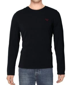 Best Pirce 👍 Barbour Sheldon Mens Jersey Long Sleeves T-Shirt 👍