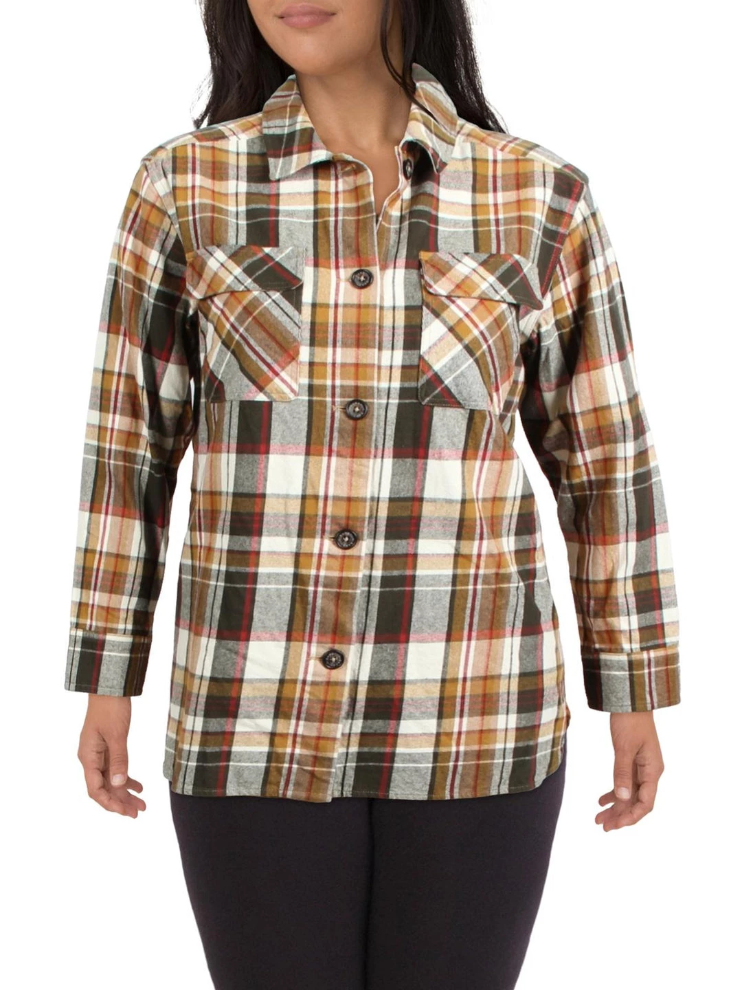 Budget π₯ Barbour Grasmoor π© Womens Flannel Plaid Button-Down Top π₯ 1 Budget π₯ Barbour Grasmoor π© Womens Flannel Plaid Button-Down Top π₯