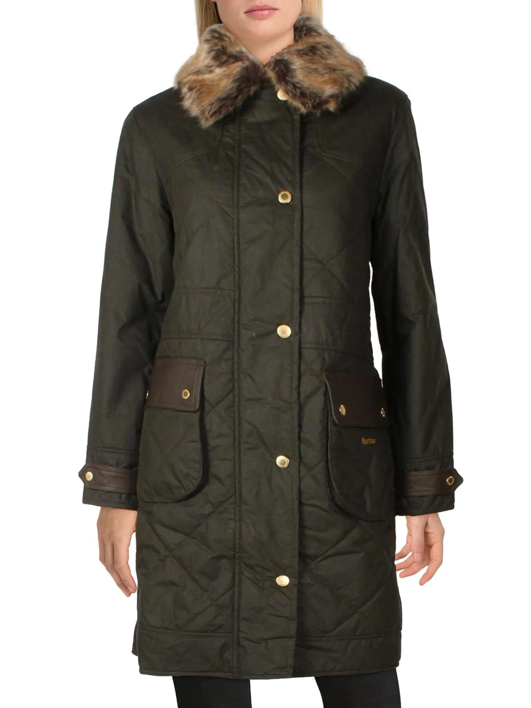 Best Sale π Barbour Golspie π© Womens Faux Fur Trim Long Quilted π§₯ Coat π 1 Best Sale π Barbour Golspie π© Womens Faux Fur Trim Long Quilted π§₯ Coat π