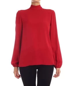 Coupon π Theory π© women Mock Neck Top in Crimson π