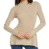 Wholesale ❤️ women Theory Side Drape Slim Sweater 🧨