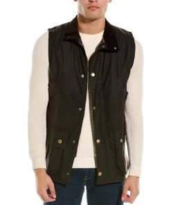 Best Sale 😀 men Barbour Westmorland Wax Vest ✔️